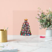 Funky French Bulldog sapin de Noël Santa Hat neige (Mariage)