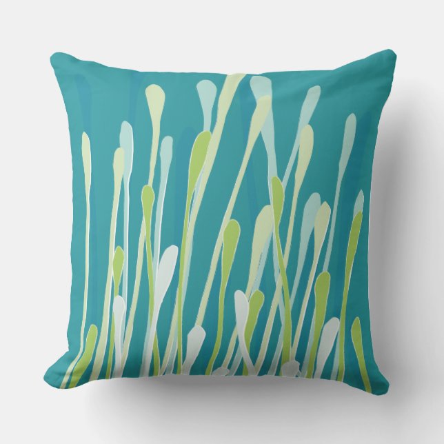 Funky Fresh Grasses Design Pillow Kussen (Voorkant)
