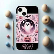 Funky Friendly Boo Spooky Jack O Lanterns Pastel