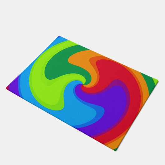 Funky Fun Colorful Welcome Mat (Schuin)