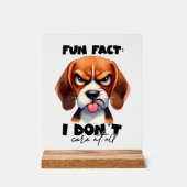 Funky fun fact care mot art chien (Recto)