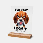 Funky fun fact care mot art chien (Angle)