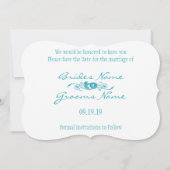 Funky Fun Photo Wedding Save the Date (Achterkant)