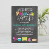 Funky Fun Teen of Tween Pajama Party Kaart (Staand voorkant)