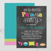 Funky Fun Teen of Tween Pajama Party Kaart (Voorkant / Achterkant)