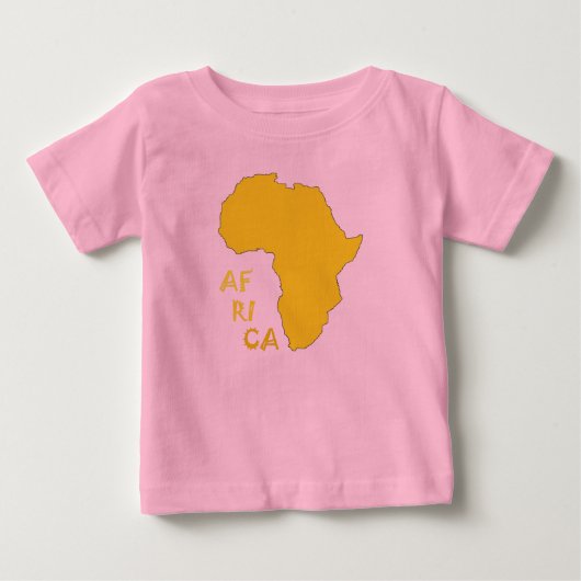Funky Gele Afrika Kaart (Voorkant)