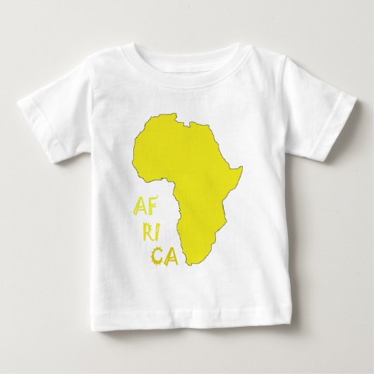 Funky Gele Afrika Kaart (Voorkant)