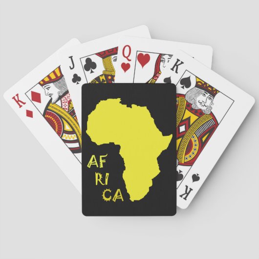 Funky Gele Afrika Kaart (Achterkant)