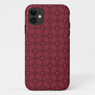 Funky Geometric BT iPhone 5 Hoesje, Maroon 11 Hoesje