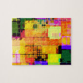 Funky Geometric Multicolored Design Legpuzzel (Horizontaal)