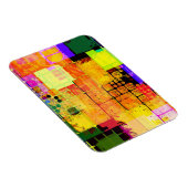 Funky Geometric Multicolored Design Magneet (Rechterzijde)