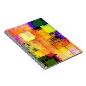 Funky Geometric Multicolored Design Notitieboek (Rechterzijde)