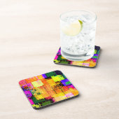 Funky Geometric Multicolored Design Onderzetter (Rechterzijde)