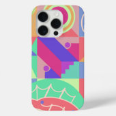 Funky geometrische patronen veelkleurig Case-Mate iPhone case (Achterkant)