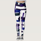 Funky Geometry Abstracte Art Fearless Leggings (Voorkant)