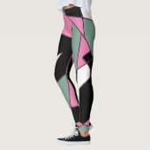 Funky Geometry Abstracte Art Sport Leggings (Links)