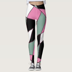 Funky Geometry Abstracte Art Sport Leggings