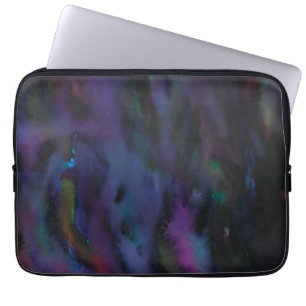Funky gepersonaliseerde abstracte gladde waterkleu laptop sleeve