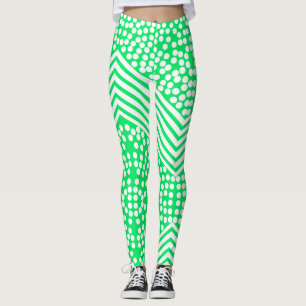 Funky gestippelde strepen Stoute Leggings