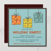 Funky Gifts Retro Holiday Grab Bag Party nodigt ui Kaart (Voorkant / Achterkant)