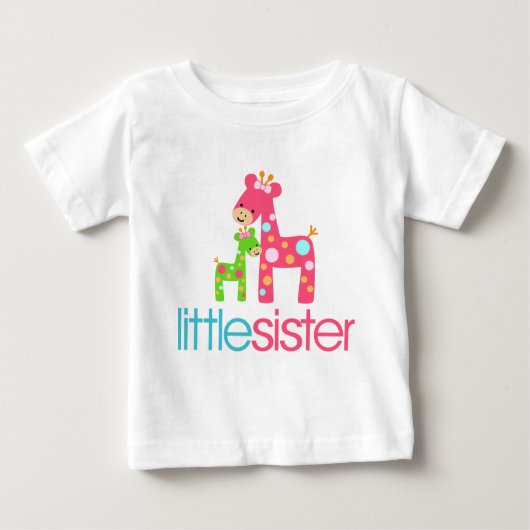 Funky Giraffe Little Sister shirt (Voorkant)