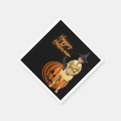 Funky  Girl Witch Halloween Servet (Hoek)