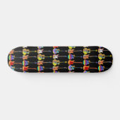 Funky Gitaren Patroon Skateboard (Horizontaal)