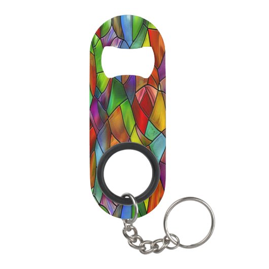 Funky Glas in lood Charm Mini Flessenopener (Achterkant)