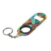 Funky Glas in lood Vibes Mini Flessenopener (Voorkant Gekanteld)