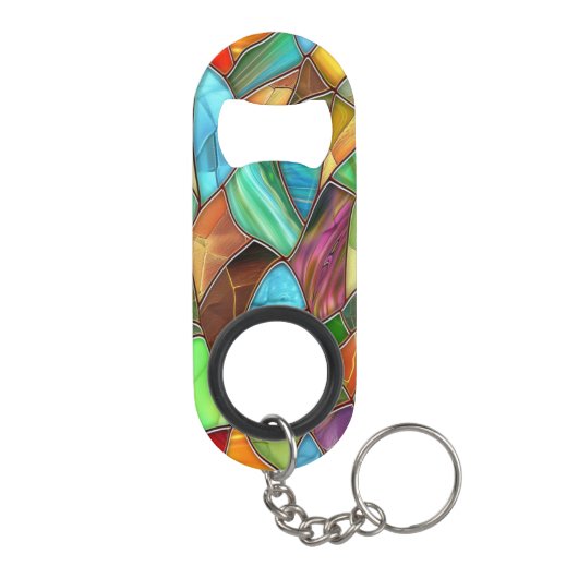 Funky Glas in lood Vibes Mini Flessenopener (Achterkant)