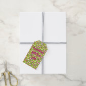 Funky Gnome Gift Label Cadeaulabel (Met Touw)