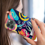 Funky Gras Grâces Scribbles Motif Monogramme<br><div class="desc">Ce coque iphone monogrammé coloré et amusant sera la protection parfaite pour votre téléphone et regardez oh si cool dans votre main!</div>