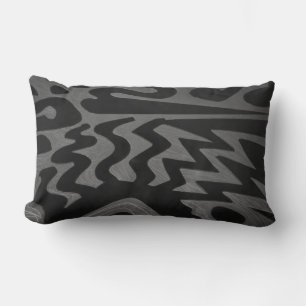 Funky Gray Zigzag Pillow Kussen