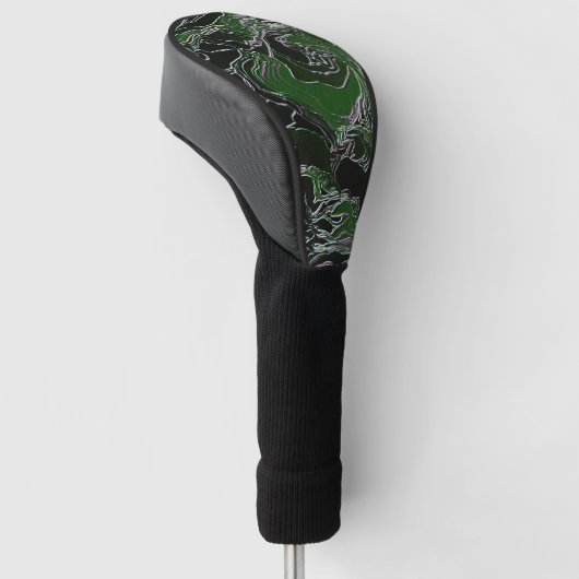 Funky Green Camo Golfheadcover (Schuin)