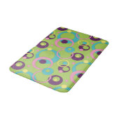 Funky Green Circles Bath Mat (Gekanteld)