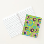 Funky Green Circles Carnet spiral (Intérieur)