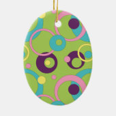 Funky Green Circles Ornament (Achterkant)