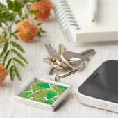 Funky green grappen sleutelhanger (Zijkant)