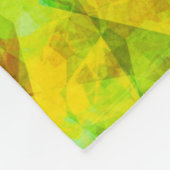Funky Greens Modern Abstract Design Fleece Deken (Hoek)