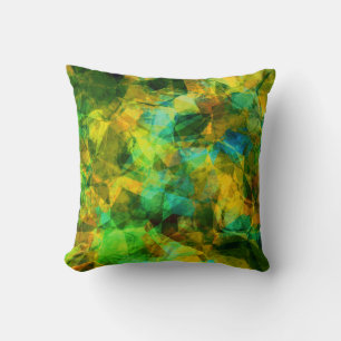Funky Greens Modern Abstract Design Kussen