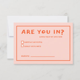 Funky Groen Roze Rood Funky RSVP