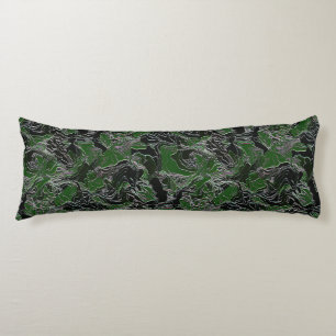 Funky Groene Camo  Lichaamskussen