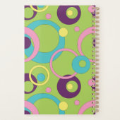 Funky Groene Cirkels Planner (Achterkant)