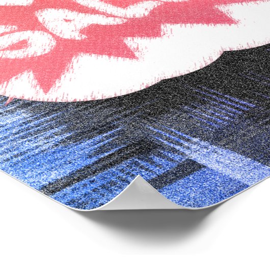 Funky Grunge Sale Burst Gritty and Playful Design Poster (Hoek)