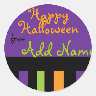 Funky Halloween Treat Label