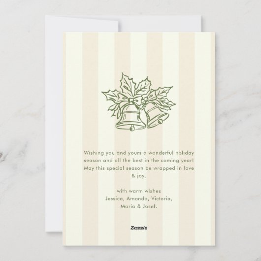 Funky Hand Drawn Scribble Retro Christmas Feestdagenkaart (Achterkant)