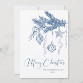 Funky Hand Drawn Scribble Retro Kerstmis Feestdagenkaart (Voorkant)