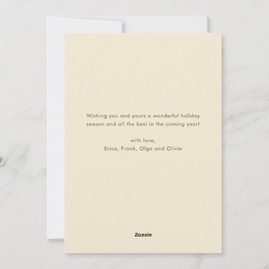 Funky Hand Getrokken Krabbel Retro Kerstfoto Feestdagenkaart (Achterkant)