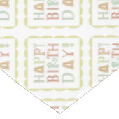 Funky happy jarig picnic tablecloth tafelkleed (Gekanteld)