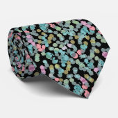 Funky Happy Summer Polkadots Pattern Stropdas (Opgerold)